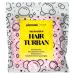 Pop band Fast drying microfiber hair turban-pink-for all hair types reduces frizz prevents treating and breaks-super absorbent the hair quickly dries rose