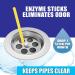 Sani 360 Sani Sticks Drain Cleaner and Deodorizer - 48 Count Lemon Scent | Non-Toxic Enzyme Formula for Odor Elimination and Clog Prevention | Septic Tank Safe - Buy Online on GoSupps.com