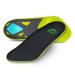 RBX Plantar Fasciitis Ortho Insoles  3/4 Size for Men (Volt)