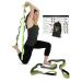 Gradient Fitness Stretching Strap for Physical Therapy, 12 Multi-Loop Stretch Strap 1.5" W x 8' L, Neoprene Handles, Physical Therapy Equipment, Yoga Straps for Stretching, Leg Stretcher Green/Grey