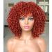 LIZZY Short Curly Afro Wig with Bangs for Black Women - Copper Red - Buy Online on GoSupps.com