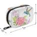 Watercolor Flower Hummingbird Pill Box - Travel Pill Organizer & Vitamin Case with Zipper - Buy Online on GoSupps.com