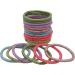 12 PCS Glitter Elastic Hair Bands - No Metal Ponytail Holders for Women, Men, Girls, Kids - 3mm Gentle Elastics in Multi-Colored Bulk Pack - Buy Online on GoSupps.com