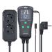 Temperature moisture controller outlet plug-in thermostat Reptile moisture controller greenhouse thermostat two-stage pre-wired electronic temperature moisture controller black
