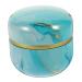 CYYHGD 2pcs Loose Powder Storage Box Dusting Powder Gift Tin Decorative Flower Tea Jar Tea Stash Candy Tin Puff Candy Decor Loose Powder Storage Jar Blue and White Porcelain Tinplate Food