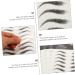 Baluue 12 Sheets Waterproof Eyebrow Stickers Eyebrow Fake Eyebrow Stickers Brow Eyebrow Transfer Stickers 6d Hair-like Eyebrows Stickers Makeup Brow Sticker 21x14.8cmx3pcs Blackx3pcs - Buy Online on GoSupps.com
