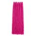 GUOHUI Micro Faux Locs Crochet Hair, 36 Inch 5 Packs Color Dark Pink, Sister Mini Afro Locks DIY Braids Straight Styles (36",Pink) 36 Inch (Pack of 5) Pink#