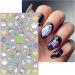 Halloween Nail Stickers 12 Sheets Self-Adhesive Nail Decal Ghosts Pumpkin Cobweb Nail Art Decoration Design Supplies - Buy Online on GoSupps.com