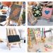 Rismise Painting Cake Topper Art Paint Cake Topper Paint Brush Canvases Palette Cake Cupcake Topper With Mini Canvas Easel Graffiti Artist Themed Cake Decor for Girl Boy Art Birthday Party Supplies  - Buy Online on GoSupps.com