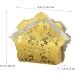 CHILDWEET 50pcs Boxes wedding favor bags candy storage containers wedding gift bags bride snack box hollow out Golden medium - Buy Online on GoSupps.com