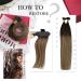 Moresoo Bonding Extensions - Real Hair Ombre U Tip Extensions | Brown to Blonde | 40g 35cm | Perfect for Gorgeous Hair Transformations - Buy Online on GoSupps.com