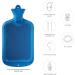 Enema Bag Kit - 2 Quart with 5ft Hose Multi-Size Tips & Water Flow Control - Perfect for Colon Cleanse Enemas (Blue) | International Shipping - Buy Online on GoSupps.com