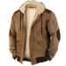 Hanxiulin fleece plush jacket fluffy warm zipper wool jacket men winter jacket jacket long hood fleece jacket oversized autumn coat card