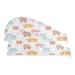 Cute Bear Dry Hair Cap 2 Piece Quick Drying Towel Set with Button Headband Super Absorbent Soft & Comfortable