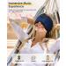 LC-dolida Bluetooth V5.3 Sleep Mask for Side Sleeper | 100% Blackout Eye Covers with Headphones | 14 Hours Playtime | Zero Pressure Sleeping Mask | Includes Travel Bag & Earplugs | Indigo Blue - Buy Online on GoSupps.com