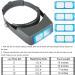 Headband Magnifier Double Lens Loupe Jewelry Magnifier - 1.5X 2X 2.5X 3.5X Magnification for Repair & Crafts - Buy Online on GoSupps.com