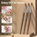 Modelones 3pcs Kolinsky Acrylic Nail Brush Set - Sizes 8/10/12 | For Acrylic Powder, Nail Extensions, 3D Nail Carving | Round Shaped Brushes with Wooden Handle - Buy Online on GoSupps.com