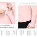 TBMPOY Women's Fleece Mock Neck Long Sleeve Running Shirt - Pink XL - Buy Online on GoSupps.com
