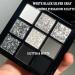 Palette de fards paupi res fum s 9 couleurs noir gris fonc palette de fards paupi res longue dur e imperm able hautement pigment e noir blanc argent palette pour femme avec miroir blanc/noir - Buy Online on GoSupps.com
