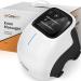 Careella Wireless Knee Massager with Heat and Red Light - Knee Heating Pad for Knee Pain - Vibration Knee Pain Relief - Heating Pad for Knees - Portable & Easy-to-Use Knee Therapy Equipment Large White