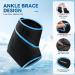 Ankle Ice Bag Wraps for Swelling & Pain Relief - Reusable Gel Packs for Plantar Fasciitis Sprained Ankles & Injuries - Set of 2 - Buy Online on GoSupps.com