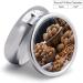 Round Walnut Pill Box - 3 Compartment Decorative Portable Organizer | Stylish Metal Pill Case for Nuts & Medicine - Buy Online on GoSupps.com