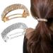 JYTDBCS Crystal Hair Clips Barrettes Slides Grips for women Hair Accessories Crystal Hairpins Everyday Wear Prom Party Ponytail Holder Women Girl Birthday Gift (Silver+Gold)