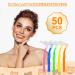 SKHAOVS 50-Piece Short Handle Interdental Brushes for Teeth & Gums | Non-Slip Handle, Dental Floss Brush for Braces Cleaning | Oral Care Dental Tools (5 Colors) - Buy Online on GoSupps.com