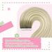 Youngsee Real Hair Extensions Tape Ombre 55cm - Ash Blond Balayage & Platin Blond Remy Tape Ins (20 Pcs 50g) - Premium Quality Hair Extensions - Buy Online on GoSupps.com