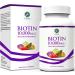 1 Body Vegan Biotin Supplement  Biotin 10000mcg  Hair Vitamins Skin and Nails Care for Women and Men  Hair Pills Formula Supports Hair Growth Stronger Nails and Healthier Skin  60 Day Supply