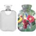 Naanle Flowers & Birds Heat Bottle | 1L Transparent Hot Water Bottle for Pain Relief | Hand & Foot Heating Bags | International Shipping Available - Buy Online on GoSupps.com