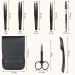 7 STK Stainless Steel Tweezers Set - Professional Eyebrow & Eyelash Plucking Kit for Women | Precision Romon Tweezers - Buy Online on GoSupps.com