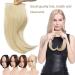 Bangs Hair Bangs Clip In Middle Part Bangs Hairpieces Synthetic Clip In Hair Extension Top Hair Piece For Women Fake Hair Hair Extensions(Bleach blonde) 9inch Bleach blonde - Buy Online on GoSupps.com