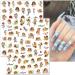 Valentines Day Angel Nail Art Stickers 6 Sheets Self-adhesive Nail Decals Heart Design Manicure Tips Nail Decor for Women Girls - Buy Online on GoSupps.com