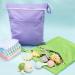 Tao Pipe Waterproof Fabric Diapers & Naspock Wetdry Diaper Bags | 2 Large Reusable Wet Bags for Baby Trips (Green & Purple) - Buy Online on GoSupps.com