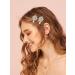 Large Sparkle Rhinestone Flower Hair Clip - Non-Slip Gold Hairpin for Women and Girls - Buy Online on GoSupps.com