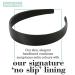 Brook + Bay Satin Headband for Women - Stylish 1 Inch Black Headband for Girls - Buy Online on GoSupps.com
