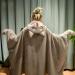 Cuddly blanket with sleeves blanket to put on sweatshirt warm and cozy ceiling with sleeves adult sleeve ceiling bearable soft warm blanket suitable for putting on gifts for women #1 thin child thing child #1 1
