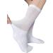 Men Diabetic Socks Extra Wide Non Binding Cushioned Moisture Wicking Crew 3 Pairs - White - Buy Online on GoSupps.com