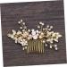 Didiseaon Tiara Pearl Hair Comb Crystal Headpiece Bridal Headwear Rhinestone Comb Flower Hair Jewelry Bride Flowers Hair Accessories - Buy Online on GoSupps.com