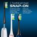 AYAITEE Replacement Brush Heads Compatible with Philips Sonicare 7900 Toothbrush fit DiamondClean 9000 ProtectiveClean 4300-8 Pack Toothbrush Heads Black+White Multicoloured 1 count (Pack of 8) - Buy Online on GoSupps.com