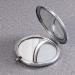 LALAFINA Women's Bling Compact Mirror - Double-Sided Rhinestone Makeup Mirror for Travel and Daily Use | White Round Folding Cosmetic Mirror - Buy Online on GoSupps.com