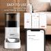APP-Controlled Automatic Cat Feeder with Stainless Steel Dispenser - 4L Capacity, 10 Meals a Day, 20 Portions, Voice Recorder - White - Buy Online on GoSupps.com