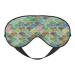 Watercolor Green Fish Scale Wave Sleep Mask Adjustable Sleep Eye Mask Blindfold Block Out Light Eye Cover Eyeshade for Travel Yoga Nap Shift Work