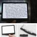 4X Large Ultra Bright LED Page Magnifier - Handheld Magnifier for Reading Seniors and Low Eyesight Person for Reading Small Fonts & Low Vision Seniors (Black) - Buy Online on GoSupps.com