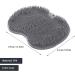 Foot Scrubber for Shower Shower Foot Rest with Suction Cups Foot Bath Washable Hanging Foot Brush for Cleans Exfoliates Massages - Buy Online on GoSupps.com