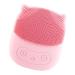 Aizuoni Face Exfoliator Scrubber | Penguin Shape Vibrating Face Scrubber - Rechargeable Wash Brush for Deep Cleaning Skin Waterproof Skin Care Face Brushes Pink