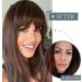 BARSDAR Clip in Fringe 100% Real Human Hair Bangs - 613#-1 Beach Gold - Washable/Dye-able - Neat Bangs for Women - Buy Online on GoSupps.com
