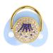 Ultra-Light Soft Silicone Baby Pacifier for Newborns | Shiny Blue Pacifier for Girls (6-18 Months) - Ideal for Breastfed Infants - Buy Online on GoSupps.com