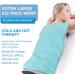 Oversized Gel Ice Pack 12 x 21 - Cold Compress for Pain Relief - Reusable & Flexible - Ideal for Back, Shoulder, Hip, Knee - Soft Fabric Cover - Blue - Buy Online on GoSupps.com